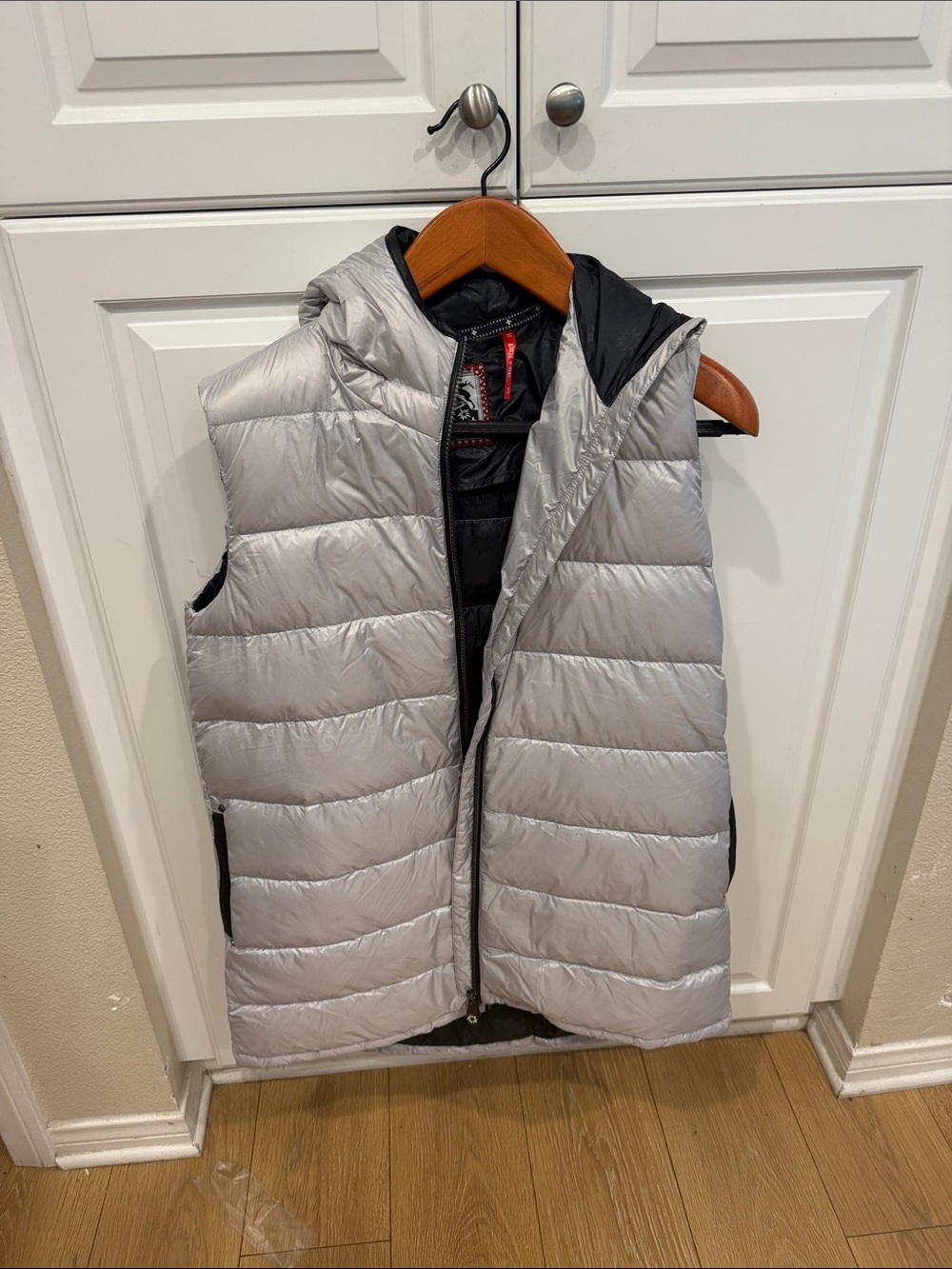 Alp N Rock Silver Quilted Hooded Men's Puffer Vest